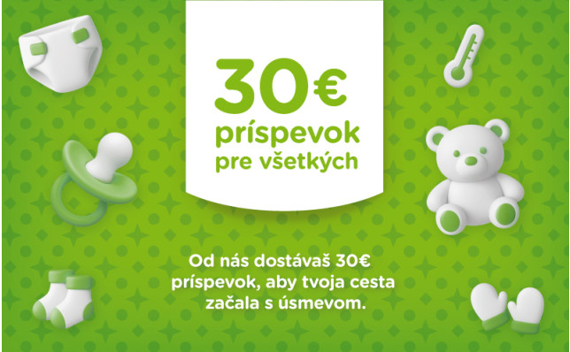 Príspevok 30€ pre všetkých