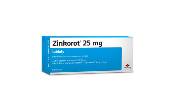 Zinkorot® 25 mg 50 tabliet